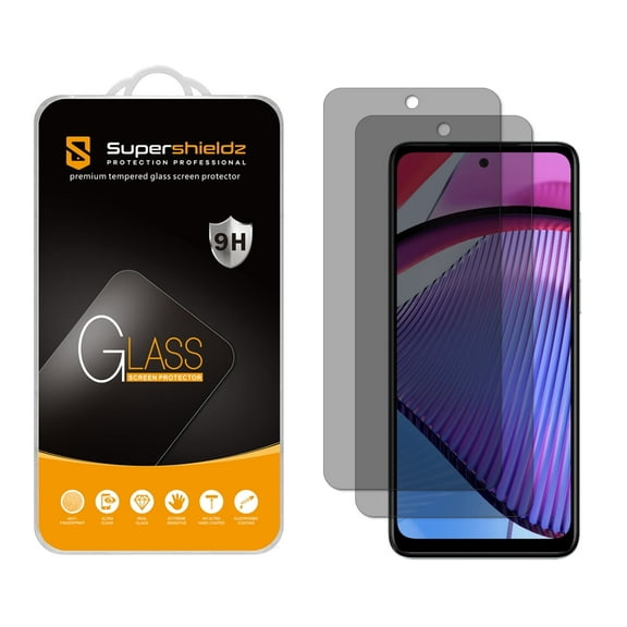 (2 Pack) Supershieldz (Privacy) Anti Spy Screen Protector Designed for Motorola Moto G 5G (2023), Tempered Glass, Anti Scratch, Bubble Free