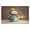 Green-clad Snowman, variant on 32"x20" Door Mat Mat Absorbent & Non-Slip Entryway Rug Washable Floor Mat Light Green Smiling Snowman