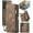 Brown, variant on Wallet Case for Samsung Galaxy S25, Zipper Purse Folio Leather Wallet with Card Holder Wrist Strap Detachable Magnetic Shockproof Protective Back Case for Samsung Galaxy S25