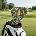 thumbnail image 3 of Yuyamidu Golf Ball Golf Club Head Covers Tropical Hibiscus Golf Headcovers for Woods and Driver Fairway Hybrids, Waterproof PU Leather Golf Club Cover Accessory, 3 of 7