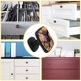 thumbnail image 5 of 4 Pcs Cabinet Handle Drawer Pulls Grape Knobs with Screws Square Furniture Office Cabinet Knob Decoration, 5 of 7