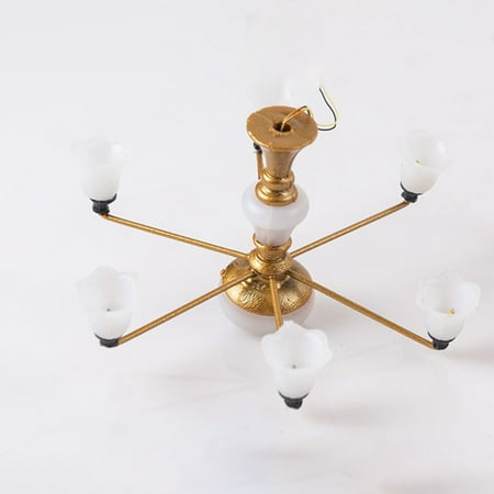 

Model Chandelier HO Scale LED Light Ceiling Lights Model Lamp Micro Landscape