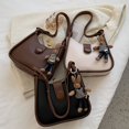 thumbnail image 2 of POINTERTECK Femmes Sac à Bandoulière Contraste Couleur Grande Capacité Simili Cuir Sac Bandoulière Unique pour Banquet de Mariage de Rassemblement de Fête, 2 of 10