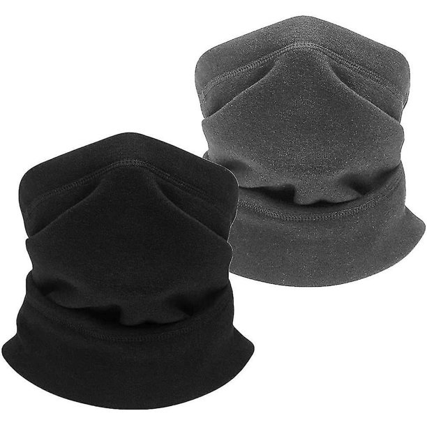 Calentador térmico de cuello polar. Bufanda con forro polar grueso y suave para invierno, tubo elástico
