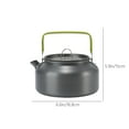 thumbnail image 3 of Aluminum Alloy Camping Kettle, Portable Travel Coffee Pot, Large Capacity Outdoor Water Boiler for Hiking Use, 3 of 5
