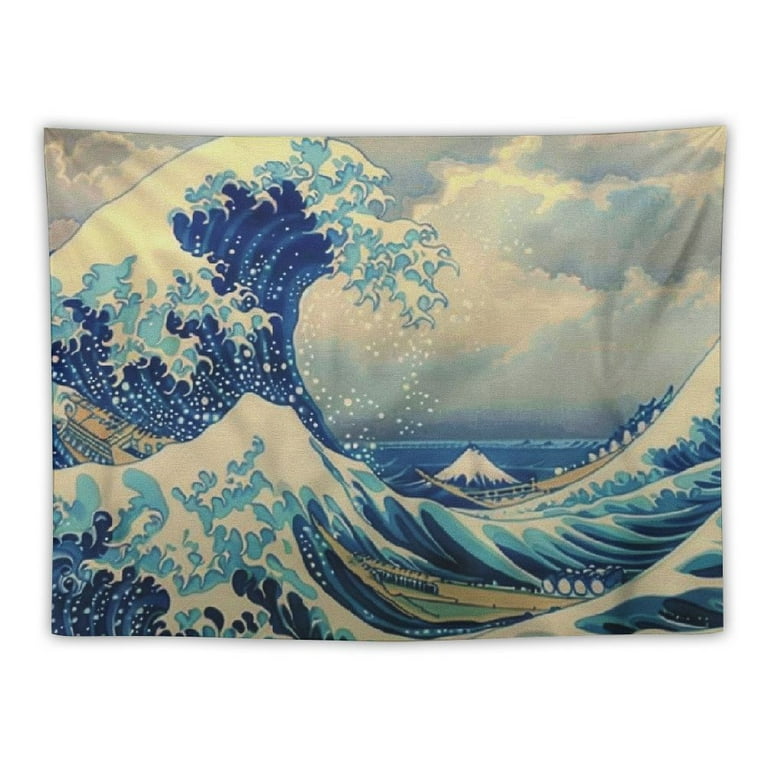 BCIIG Wave Tapestry Ocean Wave Tapestry The Great Wave Off Kanagawa Katsushika Hokusai Thirty six Views Mount Fuji Tapestry Wall Hanging for Bedroom Living Room Decor Walmart
