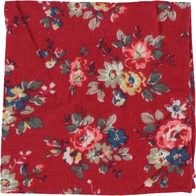 bar III Pañuelo de bolsillo Clara Floral para hombre, rojo, talla única