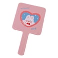 thumbnail image 2 of figatia Portable Hand Mirror with Handle Pink Pink, 2 of 6