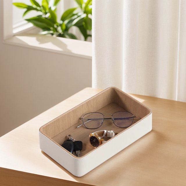 Placa porta anillos, bandeja multifunción para llaves y joyas, para tocador