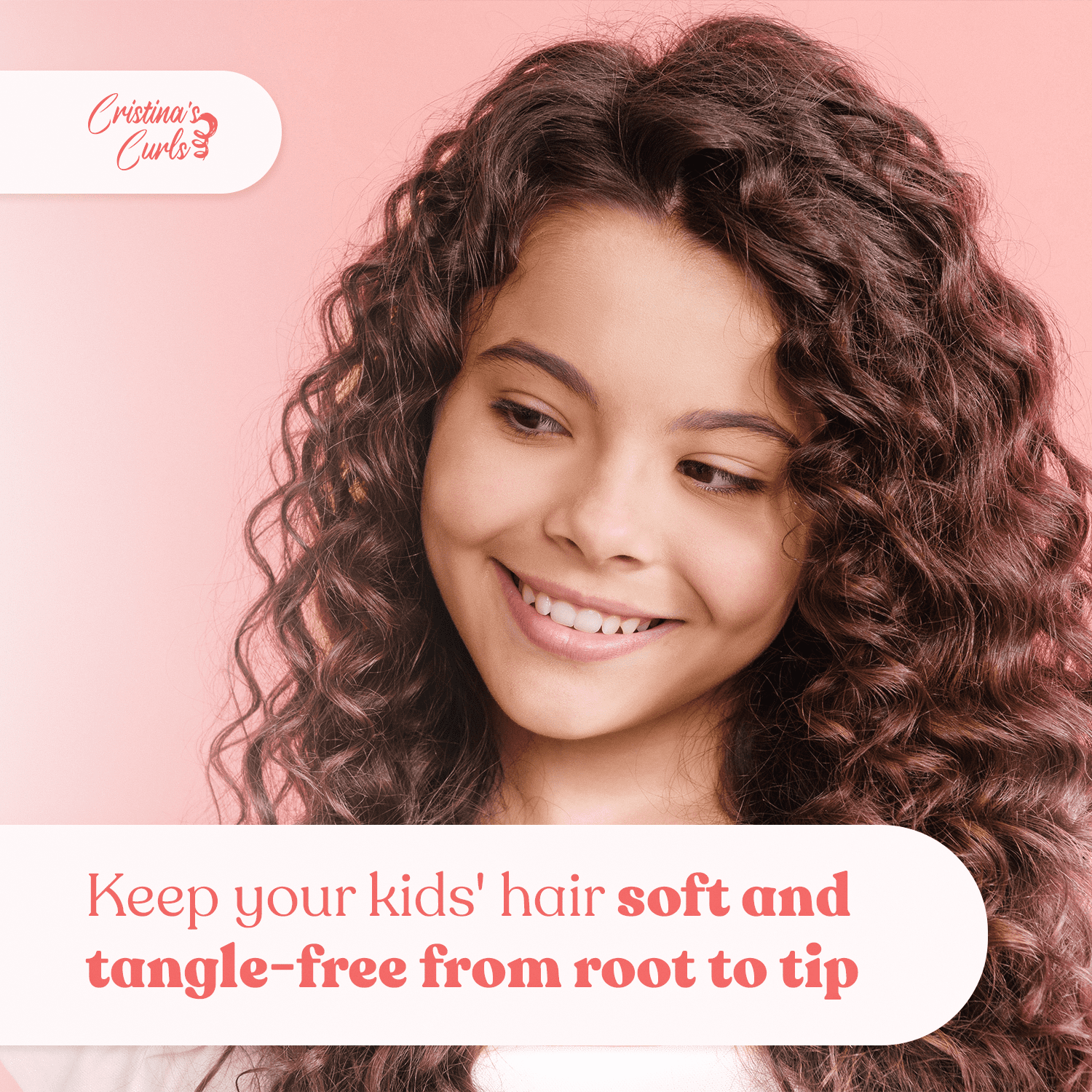 Cristina's Curls Kids Detangler Spray, 2-in-1 Conditioning Detangler Spray for Kids | Kids Leave in Conditioner + Fortifying Spray | Detangle, Moisturize, Strengthen & Protect | Plant-Based & Organic