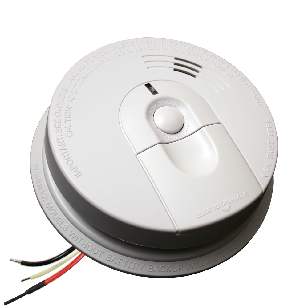 Kidde I4618AC Hardwired Smoke Alarm With Battery Backup – 2-Pack, 85 DB, 9V Battery Included, Ring Compatible