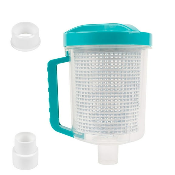 Upgraded Inline Pool Leaf Canister with Large Capacity Basket ABS Leaf Catcher
