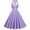 Purple, variant on IBTOM CASTLE Women's Vintage Polka Dot Audrey Dress 1950s Halter Retro Cocktail Prom Dress Rockabilly Wedding Hepburn 50's 60's Party Swing Gown S Blue - Pleated
