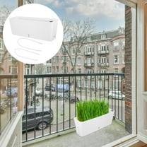 FRCOLOR Narrow Rectangular Planter Box With Self-Watering And Drainage System For Indoor Vegetable Garden Outdoor Flower Pots Balcony Flower Box Windowsill Planter