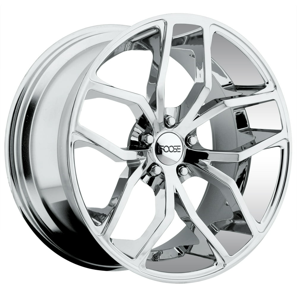 Foose outcast 20x8.5 5x120 35et 72.56mm chrome plated wheel Walmart