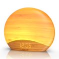 thumbnail image 1 of Reloj despertador Sound Machine Sunrise REACHER R7W de madera natural, 1 of 7