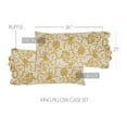 thumbnail image 3 of VHC Brands Dorset, Farmhouse Ruffled Pillow Cases, Standard Size, Floral, Navy, 21x26, Set of 2, 3 of 10