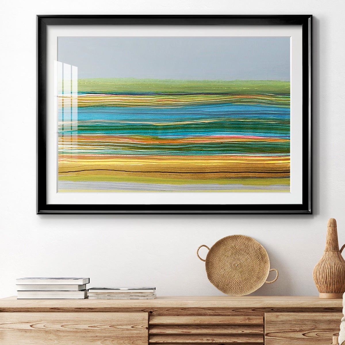 Parallel Striae II Premium Framed Print - Ready to Hang