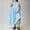 Blue, variant on ClodeEU Women's Plus Size Crew Neck Sleeveless High Waist A Line Maxi Dress ,Casual Summer Swing Dress Beige,Women's Plus L