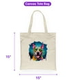 thumbnail image 5 of Hippie Bull Terrier Portrait oil painting Watercolor Tie-dye Vintage Canvas Tote Bag Bully Dog Lovers Gifts Idea Reusable Shopping Grocery Bag - 00015, 5 of 5