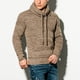thumbnail image 5 of Gibobby Suéter ligero hombre Sudadera de vellón de manga larga con cuello redondo para hombre(Marrón,G), 5 of 5