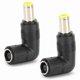 thumbnail image 2 of Adaptador de conector de ángulo recto a codo (2 unidades), convertidor de CC de 0,3 x 0,2 pulgadas para portátiles Lenovo/IBM., 2 of 14