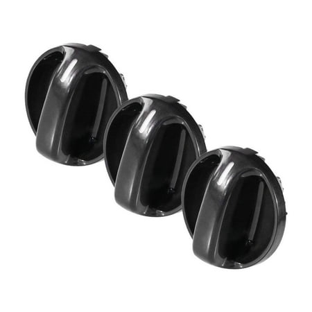 Climate Control Knobs - AC Climate Control Knob - Set of 3 - Replaces# 55905-0C010, 559050C010 - Fits 2000, 2001, 2002, 2003, 2004, 2005, 2006 Toyota Tundra - Air Conditioner Replacement Switch