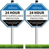 OHWOAI Security Yard Sign(2 Pack), Video Surveillance Sign ,UV Protected/Waterproof, Security Alert Sign for Outdoor