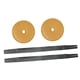 thumbnail image 5 of 2 correas de cuero con almohadillas, correa para platillo, correa de mano para platillo de gong chino con Caqui, 5 of 9
