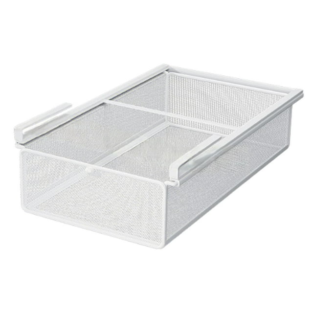 Cesta de alambre extraíble con cajón colgante debajo del estante, organizador de ropa interior que ahorra espacio para el dormitorio, el lavadero y el S