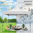 thumbnail image 6 of SANOPY 10x10 FT Heavy Duty Pop up Canopy , Commercial Canopy Tent, Adjustable Height Party Tent with 4 Removable Sidewalls, 4Sandbag，Rollerbag, White, 6 of 12