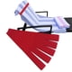 thumbnail image 4 of Tiras para toallas de silla de playa Pack de 5 | Bandas de cierre elásticas | Seguro toallas de baño, cojines | Colores variados: Rosa, Azul, Verde, Rojo, Negro | Tela duradera de 15,75 pulgadas, 4 of 8