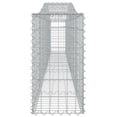 thumbnail image 2 of vidaXL Arched Gabion Basket 400x30x60/80 cm Galvanised Iron, 2 of 3