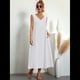 thumbnail image 5 of Vestido de Verano para Mujer 2025, Sin Mangas, Cuello en V, Informal, Escalonado, con Bolsillos 4XL, 5 of 7