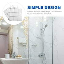 BALAHAPY 3 Sheets Metal Self Stick Tile for Kitchen Backsplash 11.8x11.8in