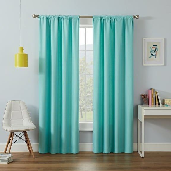 Eclipse Kendall Kids Thermaback Blackout 42 x 84 Curtain Panel in Pool