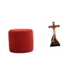 thumbnail image 1 of Escabel,Reposapiés pequeño,taburete otomano,sofá,taburete de té,Estatua católica,Estatua de la Virgen María Figura Colección Religiosa,Figura de la cruz de Jesús Escultura católica, 1 of 8