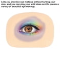 thumbnail image 3 of Herramienta de entrenamiento de sombra de ojos, accesorio de práctica profesional, modelo de tablero de práctica de entrenador de maquillaje de Ayudas para vestirse con gancho de botón Lado derecho Soidarity CE014517-02, 3 of 6