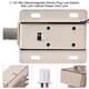 thumbnail image 1 of Cerradura de enchufe eléctrico ANGGREK para estante de almacenamiento de caja de gabinete de puerta, 1 of 8