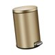 thumbnail image 2 of Bote de basura de diseño elegante con tapa de cierre suave para uso doméstico y de oficina Oro, 2 of 9