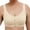 !Beige, variant on FUNUONY 2025 New Daisy Bras for Women No Underwire Front Closure Comfort Senior Wireless Snap Closing Bra Women Lace Frongt Button Shaping Cup Adjustable Shoulder Strap Large Size Bra