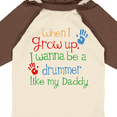 thumbnail image 4 of Inktastic Drummer Like Daddy Boys or Girls Long Sleeve Baby Bodysuit, 4 of 5