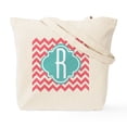 thumbnail image 2 of CafePress - Initial R Zigzag Stripes Monogram Tote Bag - Unisex Canvas Tote Bag, Beige, 1-Piece, 2 of 9