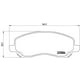 thumbnail image 2 of BALATAS BAJOS METALES GALANT 2002 al 2003 MITSUBISHI 3.0L V6 Delanteras BREMBO ., 2 of 5