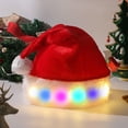 thumbnail image 1 of Fiudx Gorro de Papá Noel Brillante, Diseño Clásico de Terciopelo, Forro Suave y Cálido, Decoración Navideña Unisex, Imprescindible para Fiestas Navideñas, Cómodo para Adultos, Talla 40 Cm., 1 of 6