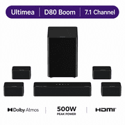 ULTIMEA Poseidon D80 Boom 7.1ch Sound bar with Dolby Atmos, Surround sound system for TV, 500W
