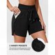 thumbnail image 4 of Women's High Waisted Beach Board Shorts with Pockets Quick Dry Swimwear, 4 of 5