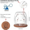 thumbnail image 4 of Taza de café con diseño de gato, taza de leche y té, taza de café con aislamiento de vidrio transparente de doble pared con posavasos, regalo interesante para usted (taza de gato), 4 of 5