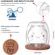 thumbnail image 4 of Taza de café con diseño de gato, taza de leche y té, taza de café con aislamiento de vidrio transparente de doble pared con posavasos, regalo interesante para usted (taza de gato), 4 of 5
