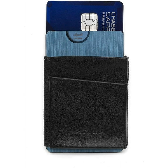 Best Fathers Da Gift For Dad Unique Leather Wallet Minimalist Credit Card Sleeve Valentines Gifts for Him